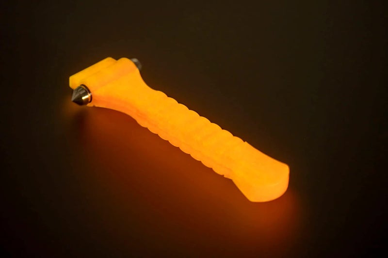 Lifehammer Brand Car Safety Hammer, the Original Emergency Escape and Rescue Tool with Seatbelt Cutter, Made in the Netherlands, Glow Orange (Pack of 2) - Image 4